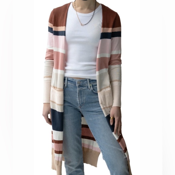 Brodie Cashmere WISPR Maxi Cardi - Sand Dune